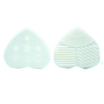 Hollow Out Heart Shape Clean Make up Brushes Wash Brush Silica Glove Scrubber Board Cosmetic Cleaning Tools for makeup brushes