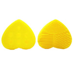 Hollow Out Heart Shape Clean Make up Brushes Wash Brush Silica Glove Scrubber Board Cosmetic Cleaning Tools for makeup brushes