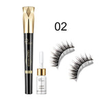 Women Make Up Tool thick mascara + False Eyelashes + Eye Lash Glue eye makeup set