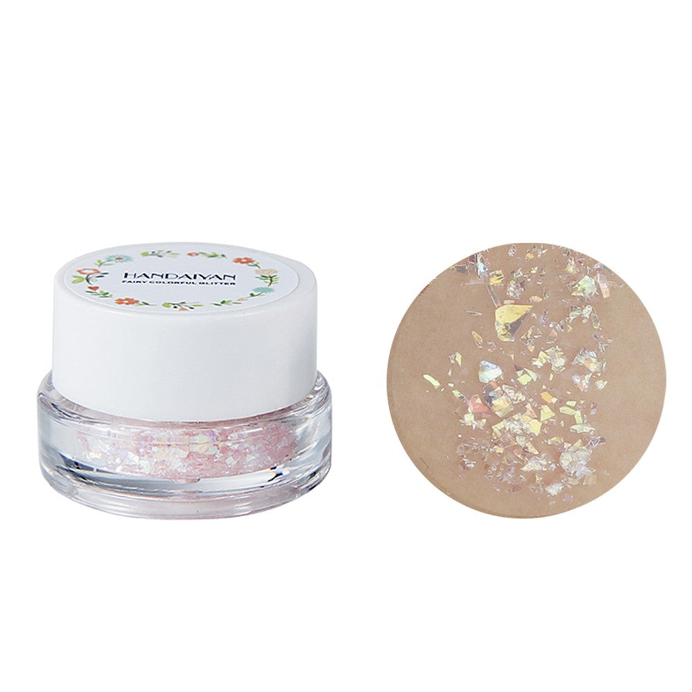 HANDAIYAN Cosmetic Charming Fairy Colorful Glitter Gel Holographic Chunky Glitter Highlight Eyeshadow Makeup Accessories for Face Lips and Hair 06#